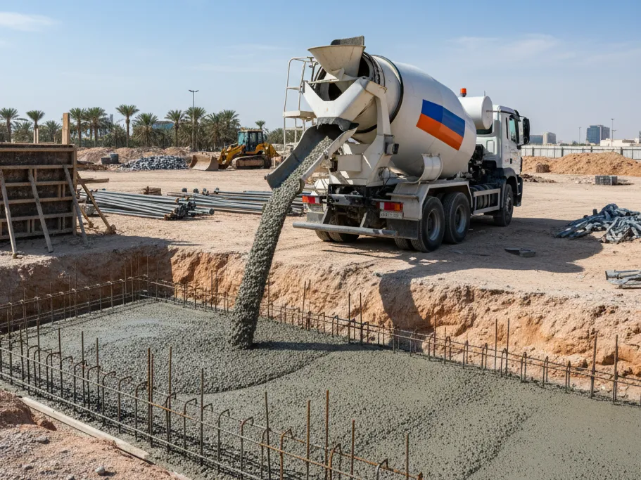 خرسانة جاهزة عالية الجودة